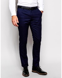 Мужские темно-синие классические брюки