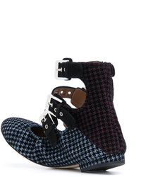 Темно-синие кожаные балетки от Laurence Dacade