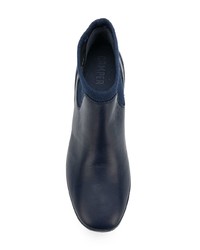 Темно-синие кожаные ботильоны от Camper
