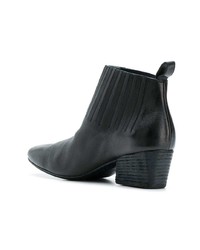 Темно-синие кожаные ботильоны от Marsèll