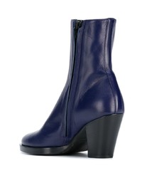 Темно-синие кожаные ботильоны от A.F.Vandevorst