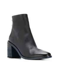 Темно-синие кожаные ботильоны от Marsèll