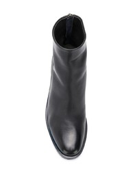 Темно-синие кожаные ботильоны от Marsèll