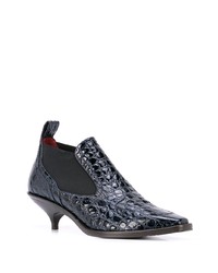 Темно-синие кожаные ботильоны от Sies Marjan