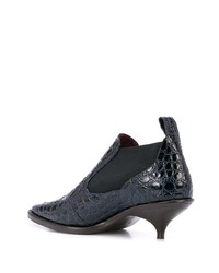 Темно-синие кожаные ботильоны от Sies Marjan