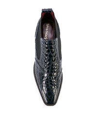 Темно-синие кожаные ботильоны от Sies Marjan