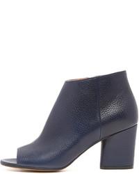 Темно-синие кожаные ботильоны от Maison Margiela