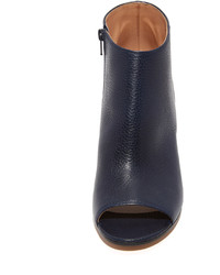 Темно-синие кожаные ботильоны от Maison Margiela