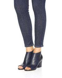 Темно-синие кожаные ботильоны от Maison Margiela