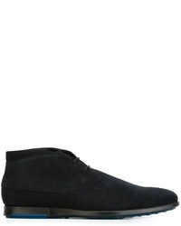 Темно-синие кожаные ботинки дезерты от Tod's