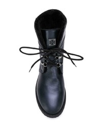 Женские темно-синие кожаные ботинки на шнуровке от Högl