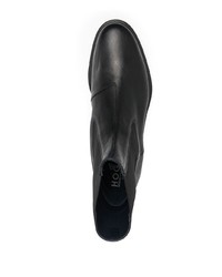 Мужские темно-синие кожаные ботинки челси от Hogan