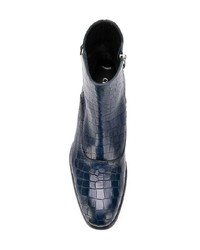 Мужские темно-синие кожаные ботинки челси от Cesare Paciotti