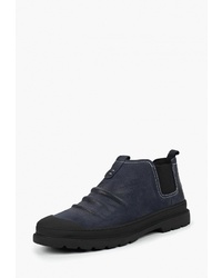Мужские темно-синие кожаные ботинки челси от Dino Ricci Trend