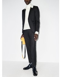 Мужские темно-синие кожаные ботинки челси от Santoni