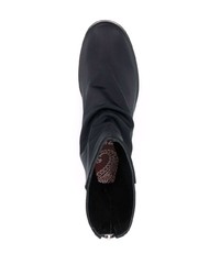 Мужские темно-синие кожаные ботинки челси от 424