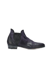 Мужские темно-синие кожаные ботинки челси от Lidfort