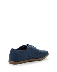 Мужские темно-синие кожаные ботинки от Ascot