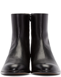 Мужские темно-синие кожаные ботинки от Maison Margiela