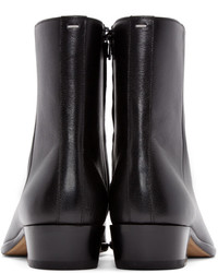 Мужские темно-синие кожаные ботинки от Maison Margiela