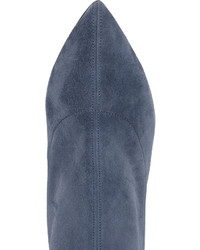Женские темно-синие кожаные ботинки от Jimmy Choo