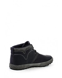 Мужские темно-синие кожаные ботинки от Flair