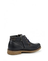 Мужские темно-синие кожаные ботинки от Just Couture