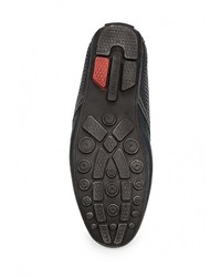 Мужские темно-синие кожаные ботинки от Nine Lines