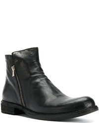 Мужские темно-синие кожаные ботинки от Officine Creative