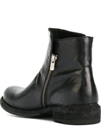 Мужские темно-синие кожаные ботинки от Officine Creative