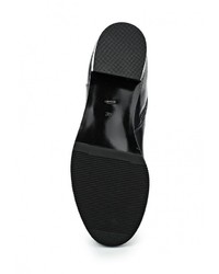 Темно-синие кожаные ботфорты от Vitacci