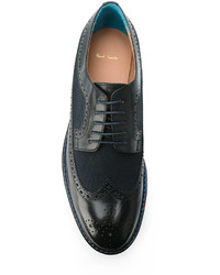 Женские темно-синие кожаные броги от Paul Smith