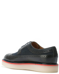 Женские темно-синие кожаные броги от Paul Smith