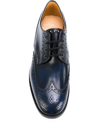 Темно-синие кожаные броги от Church's