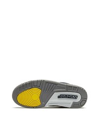 Мужские темно-синие кожаные высокие кеды с принтом от Jordan