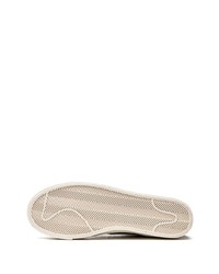 Мужские темно-синие кожаные высокие кеды от Nike