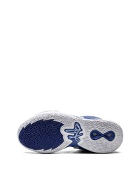 Мужские темно-синие кожаные высокие кеды от Nike