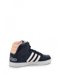 Женские темно-синие кожаные кеды от adidas Neo