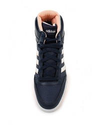 Женские темно-синие кожаные кеды от adidas Neo