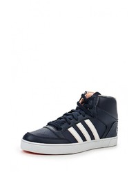 Женские темно-синие кожаные кеды от adidas Neo