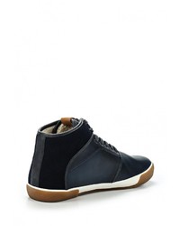 Мужские темно-синие кожаные кеды от Aldo