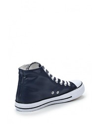 Женские темно-синие кожаные кеды от Bella Comoda