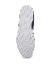 Мужские темно-синие кожаные кеды от Bugatti