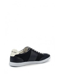 Мужские темно-синие кожаные кеды от Calvin Klein Jeans