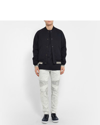 Мужские темно-синие кожаные кеды от Neil Barrett