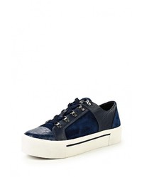 Женские темно-синие кожаные кеды от DKNY Active