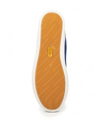 Мужские темно-синие кожаные кеды от Elong