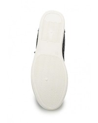 Женские темно-синие кожаные кеды от Enjoin'