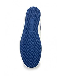 Мужские темно-синие кожаные кеды от Gas