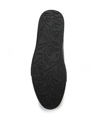 Мужские темно-синие кожаные кеды от Goor